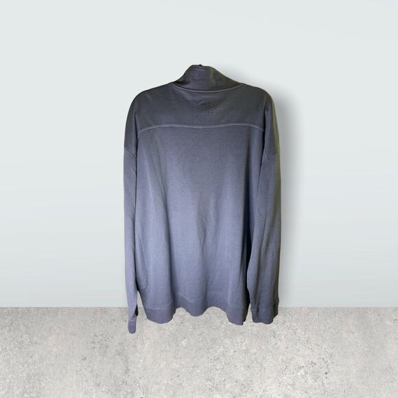 Jamaica Jaxx Quarter Zip Pullover steel blue long sleeve 2XL - Picture 6 of 8